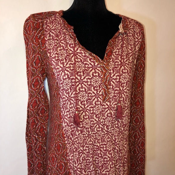 Anthropologie Akemi & Kin Tunic Orange Red Top - Picture 6 of 7